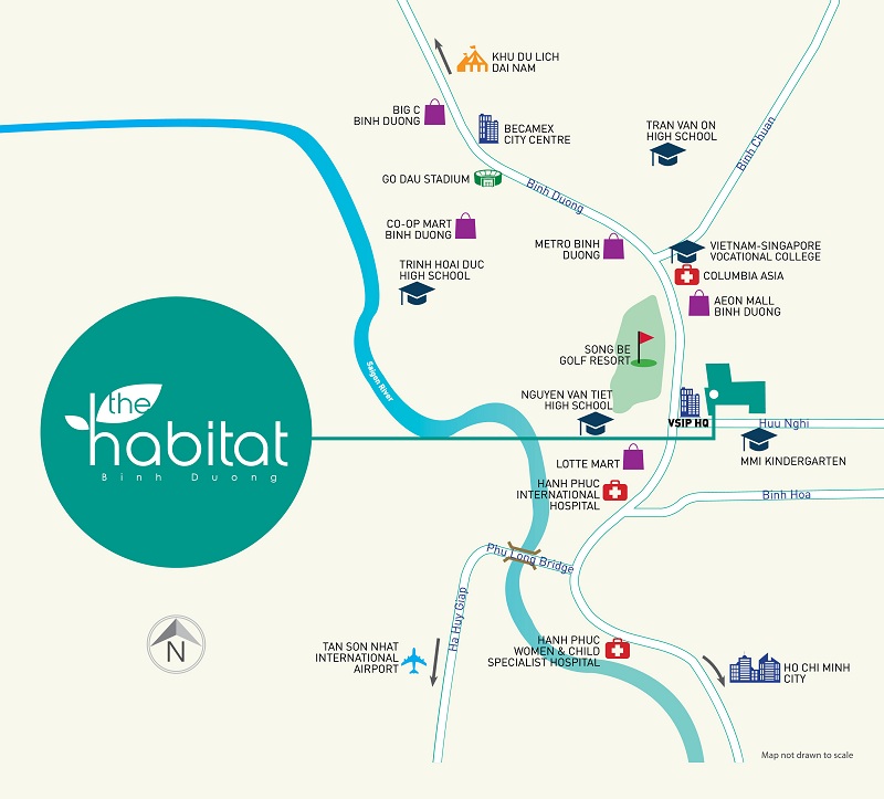 Vị trí Habitat Grand Bình Dương